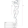 PASSION - WOMAN BS027 CZARNA SUKIENKA W STYLU BODYSTOCKING JEDEN ROZMIAR