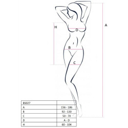 PASSION - WOMAN BS027 BODYSTOCKING CZERWONA SUKIENKA JEDEN ROZMIAR