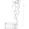 PASSION - WOMAN BS027 BODYSTOCKING CZERWONA SUKIENKA JEDEN ROZMIAR