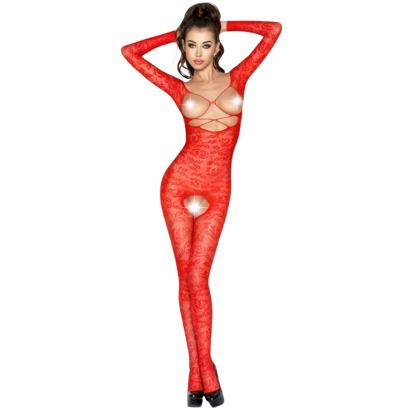 PASSION - WOMAN BS031 ROTER BODYSTOCKING, EINE GRÖSSE PASSION - WOMAN BS031 ROTER BODYSTOCKING, EINE GRÖSSE