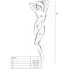 PASSION - WOMAN BS032 BODYSTOCKING CZARNY JEDEN ROZMIAR