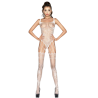 PASSION - WOMAN BS034 BIALY BODYSTOCKING JEDEN ROZMIAR