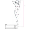 PASSION - WOMAN BS034 CZERWONE BODYSTOCKING JEDEN ROZMIAR