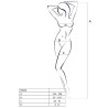 PASSION - WOMAN BS036 BODYSTOCKING SCHWARZ EINE GRÖSSE