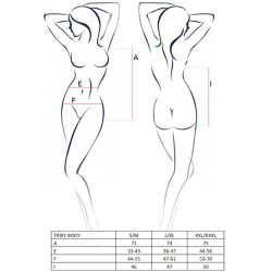 PASSION - FEMME TRIXY TEDDY NOIR TAILLE S/M