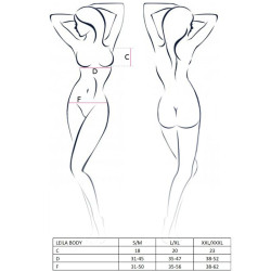 PASSION - DAMSKIE BODY LEILA CZARNY ROZMIAR L/XL