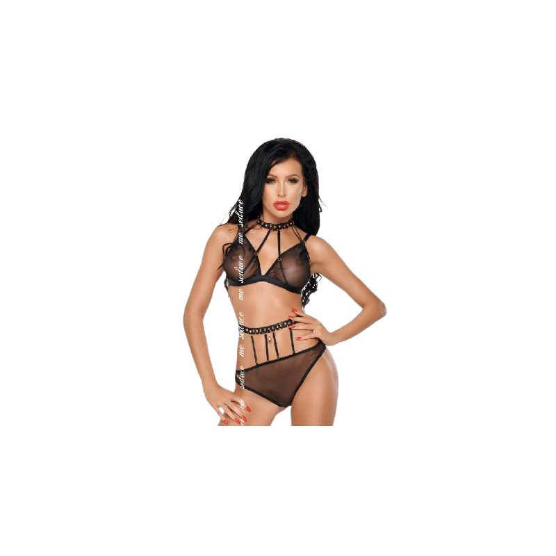 ME-SEDUCE - DOTTY SET ZWEI STÜCK SCHWARZ S/M