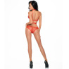 ME-SEDUCE - ZESTAW DOTTY DWUCZESCIOWY CZERWONY XXL/XXXL