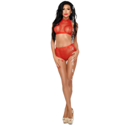ME-SEDUCE - KOMPLET MONA CZERWONY S/M