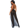 LEG AVENUE - SUKIENKA MAXI I STRINGI CAGE S/M