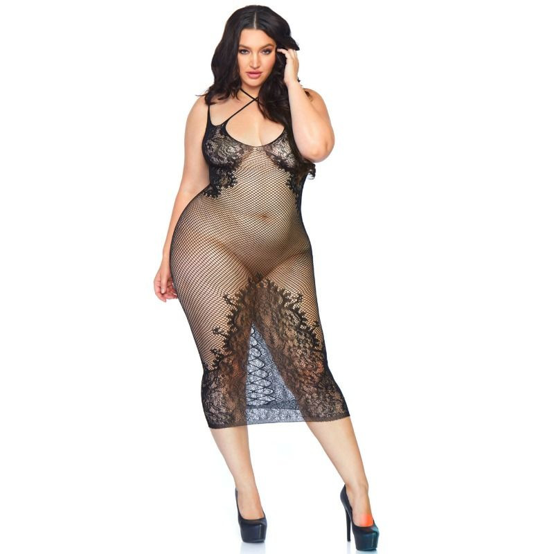 LEG AVENUE - ABITO CON DOPPIA CINTURINA 1X-2X LEG AVENUE - ABITO CON DOPPIA CINTURINA 1X-2X