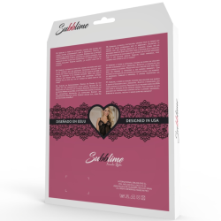 SUBBLIME - CORSET GORSET I PASEK CZARNY L/XL