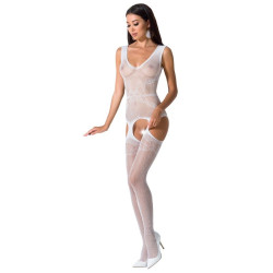 PASSION - WOMAN BS062 BIALA BODYSTOCKING JEDEN ROZMIAR