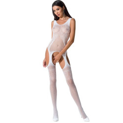 PASSION - WOMAN BS061 BIALA BODYSTOCKING JEDEN ROZMIAR