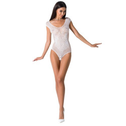 PASSION - WOMAN BS064 BIALA BODYSTOCKING JEDEN ROZMIAR