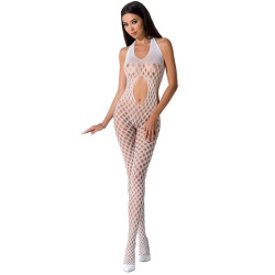 PASSION - WOMAN BS065 BIALY BODYSTOCKING JEDEN ROZMIAR
