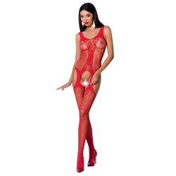 PASSION - WOMAN BS072 BODYSTOCKING JEDEN ROZMIAR CZERWONY