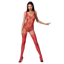 PASSION - WOMAN BS074 BODYSTOCKING JEDEN ROZMIAR CZERWONY