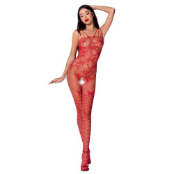 PASSION - WOMAN BS076 BODYSTOCKING JEDEN ROZMIAR CZERWONY