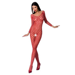 PASSION - WOMAN BS077 BODYSTOCKING JEDEN ROZMIAR CZERWONY