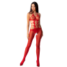 PASSION - WOMAN BS084 CZERWONE BODYSTOCKING JEDEN ROZMIAR