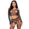 LEG AVENUE - SET QUATTRO PEZZI TAGLIA UNICA