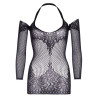 LEG AVENUE - TWIST HALTER LACE MINI VESTIDO TAMANHO ÚNICO