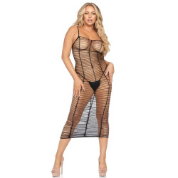 LEG AVENUE - VESTIDO LINEAS HORIZONTALES TALLA ÚNICA