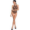 PASSION - WOMAN BS087 CZARNA BODYSTOCKING JEDEN ROZMIAR