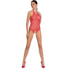 PASSION - WOMAN BS087 CZERWONE BODYSTOCKING JEDEN ROZMIAR