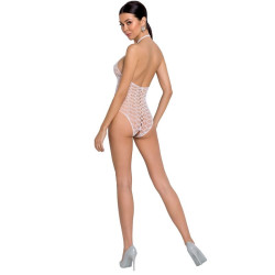 PASSION - WOMAN BS087 BIALA BODYSTOCKING JEDEN ROZMIAR