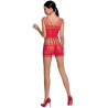 PASSION - WOMAN BS090 CZERWONE BODYSTOCKING JEDEN ROZMIAR