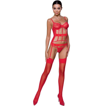 PASSION - GORSET KYOUKA CZERWONY S/M