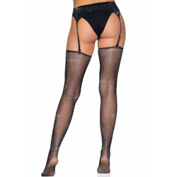 LEG AVENUE - MEDIAS BRILLANTES CON LIGUERO TALLA ÚNICA
