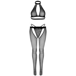 LEG AVENUE - FISHNET TOP, G-STRING E CALAS