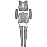 LEG AVENUE - VESTIDO CON LIGUERO Y GUANTES TALLA ÚNICA