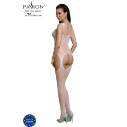 PASSION - ECO COLLECTION BODYSTOCKING ECO BS004 BIALY