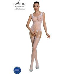 PASSION - ECO COLLECTION BODYSTOCKING ECO BS007 BIALY