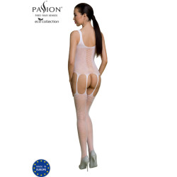 PASSION - ECO COLLECTION BODYSTOCKING ECO BS007 BIALY