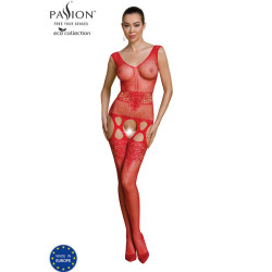 PASSION - ECO COLLECTION BODYSTOCKING ECO BS014 CZERWONY