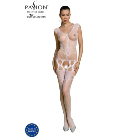 PASSION - COLLEZIONE ECO BODYSTOCKING ECO BS014 BIANCO