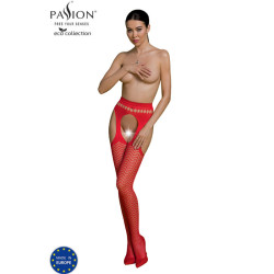 PASSION - ECO COLLECTION BODYSTOCKING ECO S002 CZERWONY