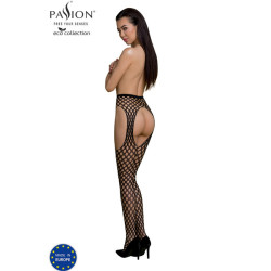 PASSION - ECO COLLECTION BODYSTOCKING ECO S003 CZARNY