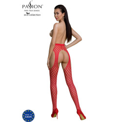 PASSION - ECO COLLECTION BODYSTOCKING ECO S003 CZERWONY