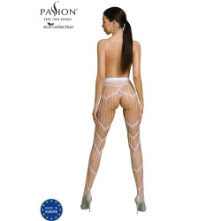 PASSION - ECO COLLECTION BODYSTOCKING ECO S006 BIALY