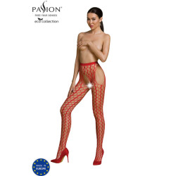 PASSION - ECO COLLECTION BODYSTOCKING ECO S007 CZERWONY