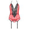 PASSION - PEONIA CORSET EROTIC LINE RED L/XL