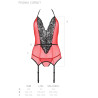 PASSION - PEONIA GORSET EROTIC LINE RED L/XL