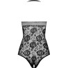 PASSION - BS094 CZARNE BODYSTOCKING JEDEN ROZMIAR