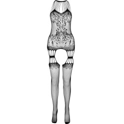 PASSION - BS095 CZARNE BODYSTOCKING JEDEN ROZMIAR